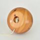 Modernist pine wooden table light, 1970s