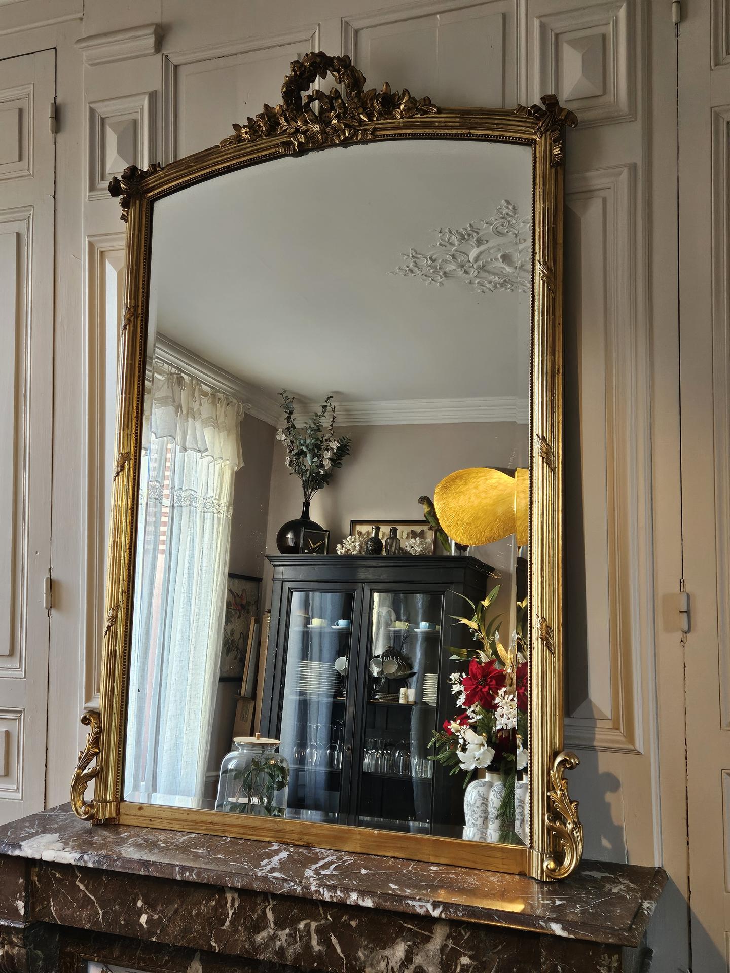 Large fireplace mirror