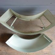 Jardinière en métal perforé années 50