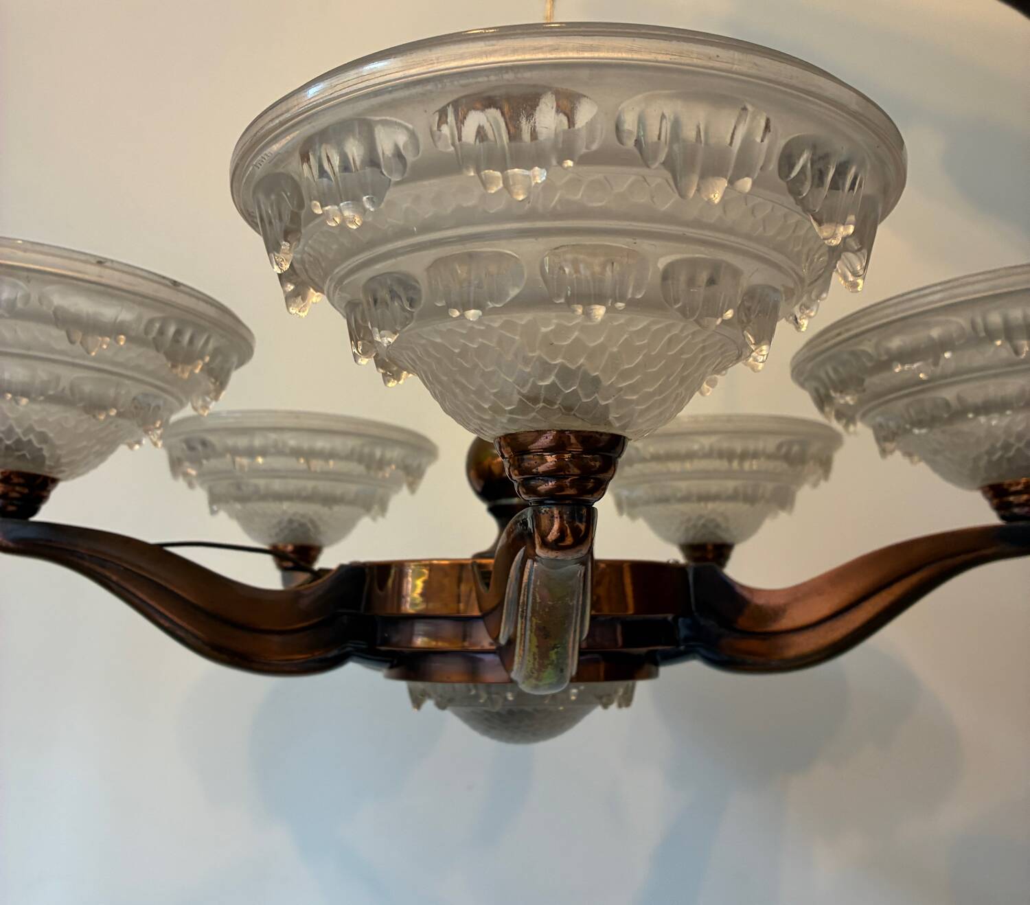 Art Deco chandelier Ezan 1930