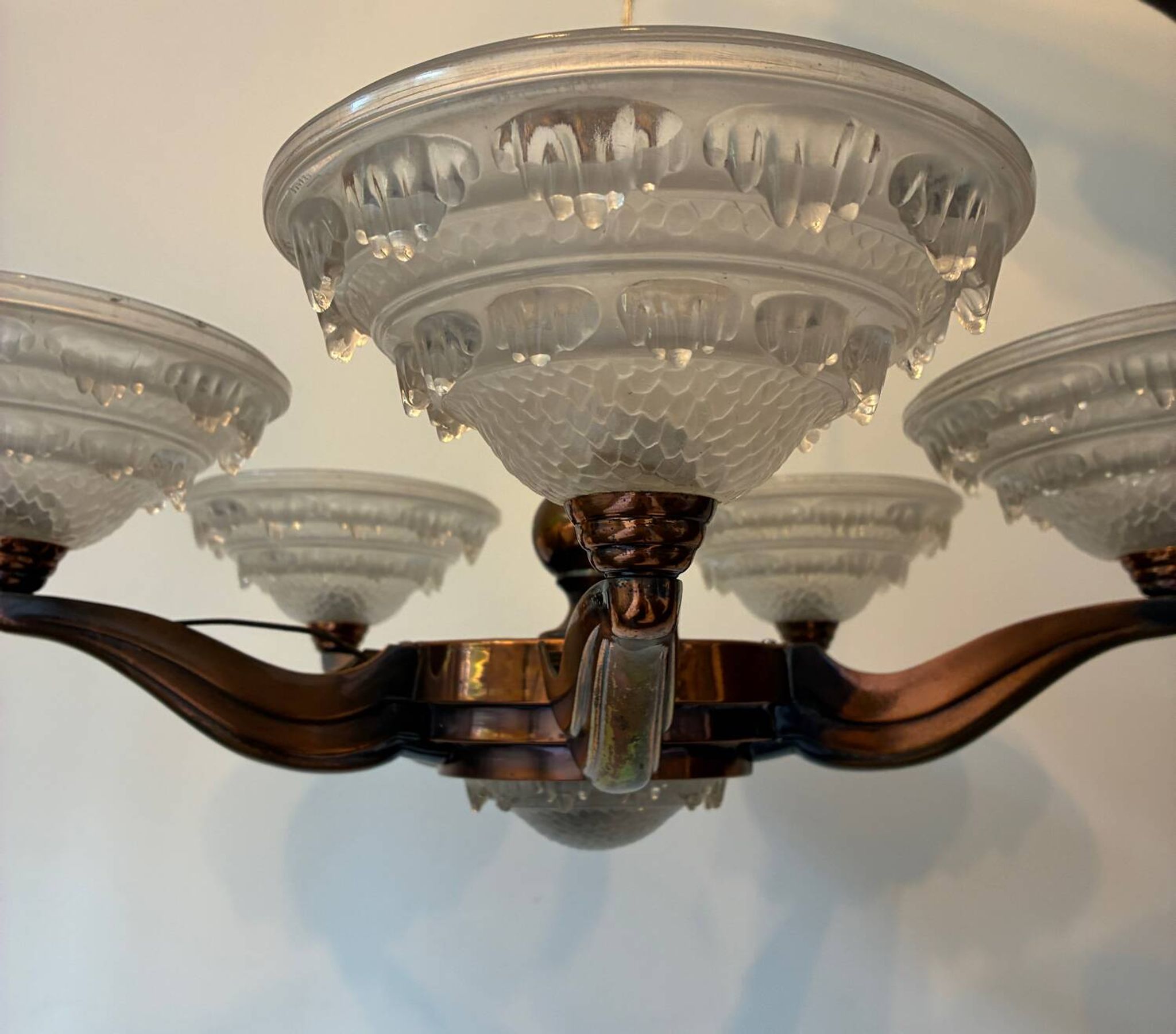 Lustre art déco Ezan 1930