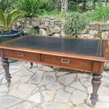 Flat desk double sided mahogany era XIX TH century