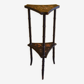 French Triangular Hand Painted Side Table Ca. 1900