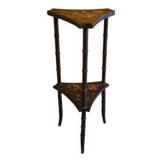 French Triangular Hand Painted Side Table Ca. 1900