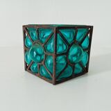 Vintage blown glass candle holder from the 60s/70s