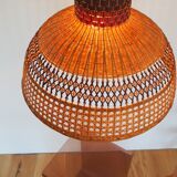 Vintage rattan lampshade