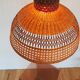 Vintage rattan lampshade