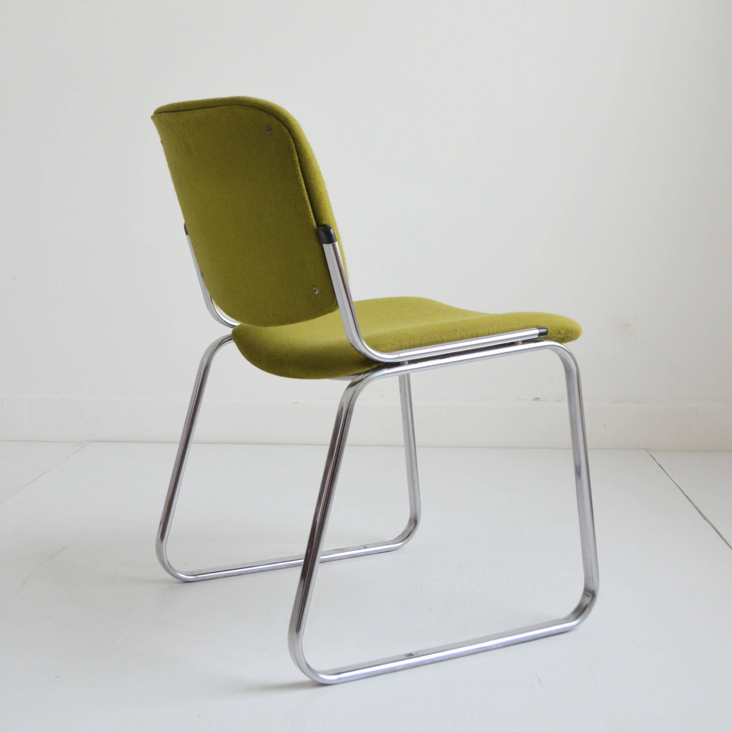 Chaise traineau / Chaise de bureau 1960 vintage