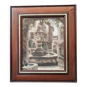Tableau ancien huile - toile