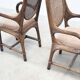 Ensemble de deux chaises d'appoint bohèmes sculpturales