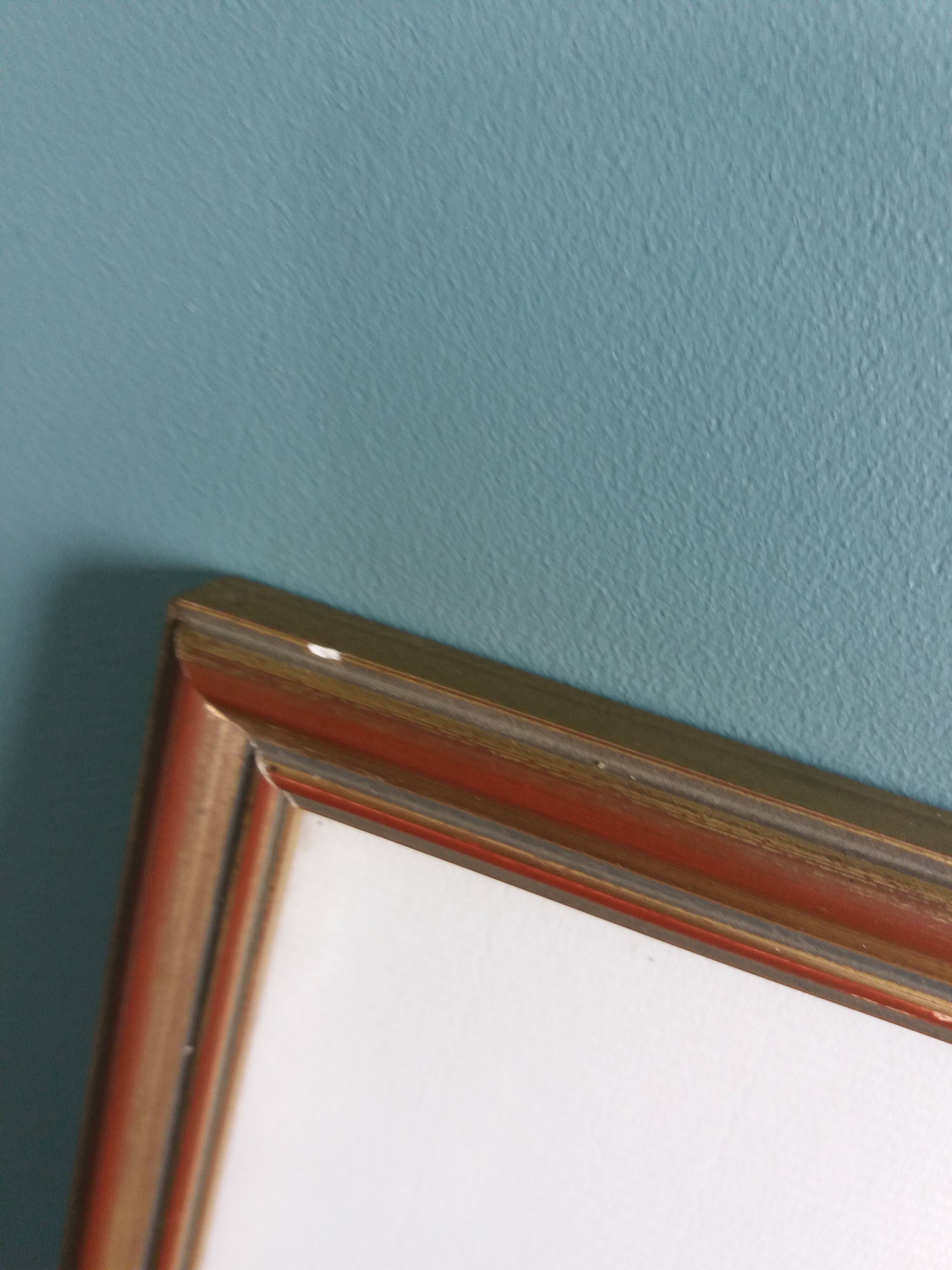 Signed painting, landscape, boat on river, Poitevin marsh