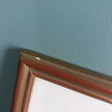 Signed painting, landscape, boat on river, Poitevin marsh