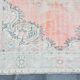 5x8 Turkish Vintage Oushak Rug, Coral Pink Area Rug For Bedroom, 147x241 Cm