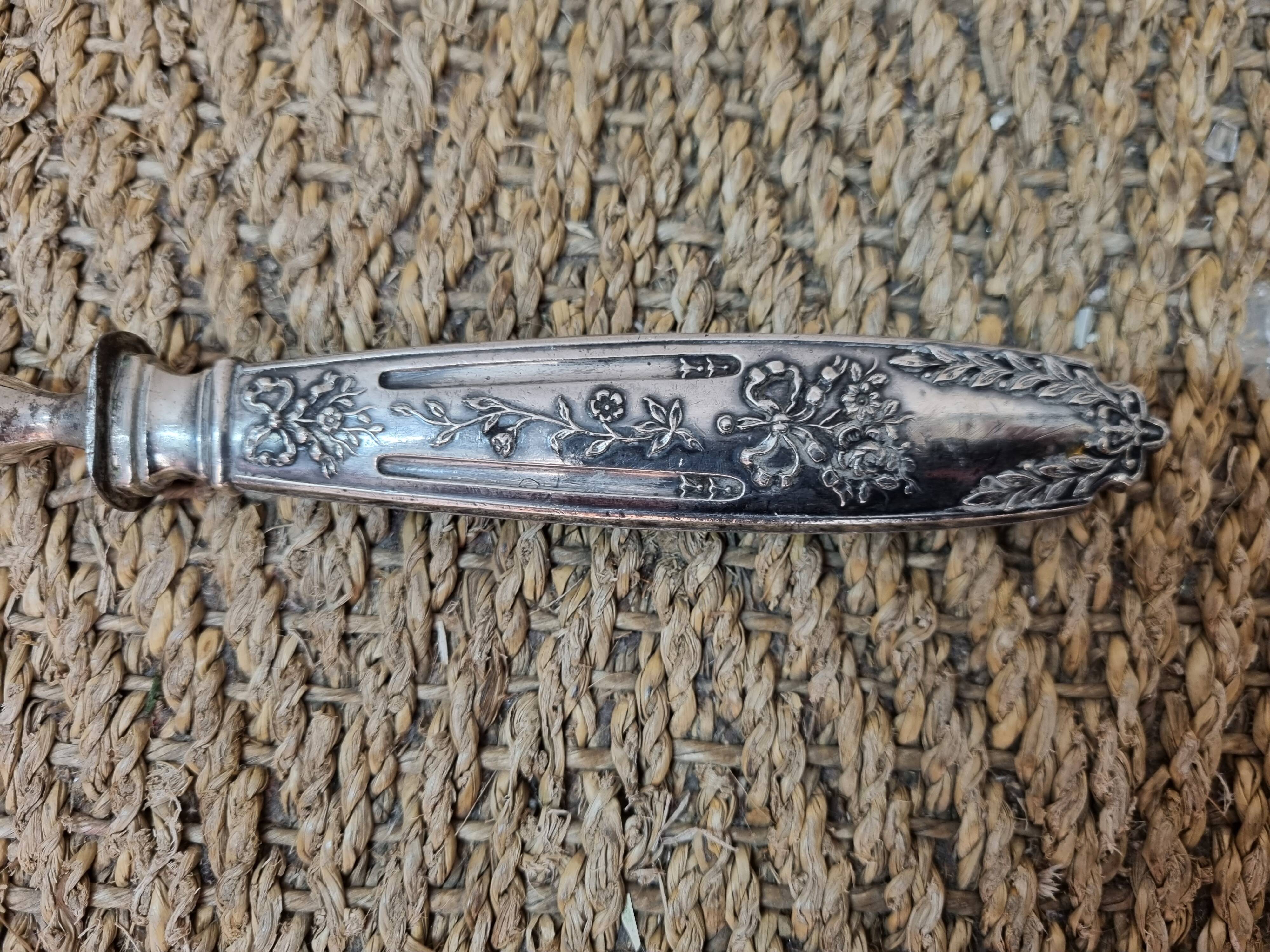 Meat fork solid silver early twentieth century