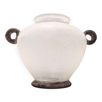 Scavo glass amphora vase by Santi Murano Italy