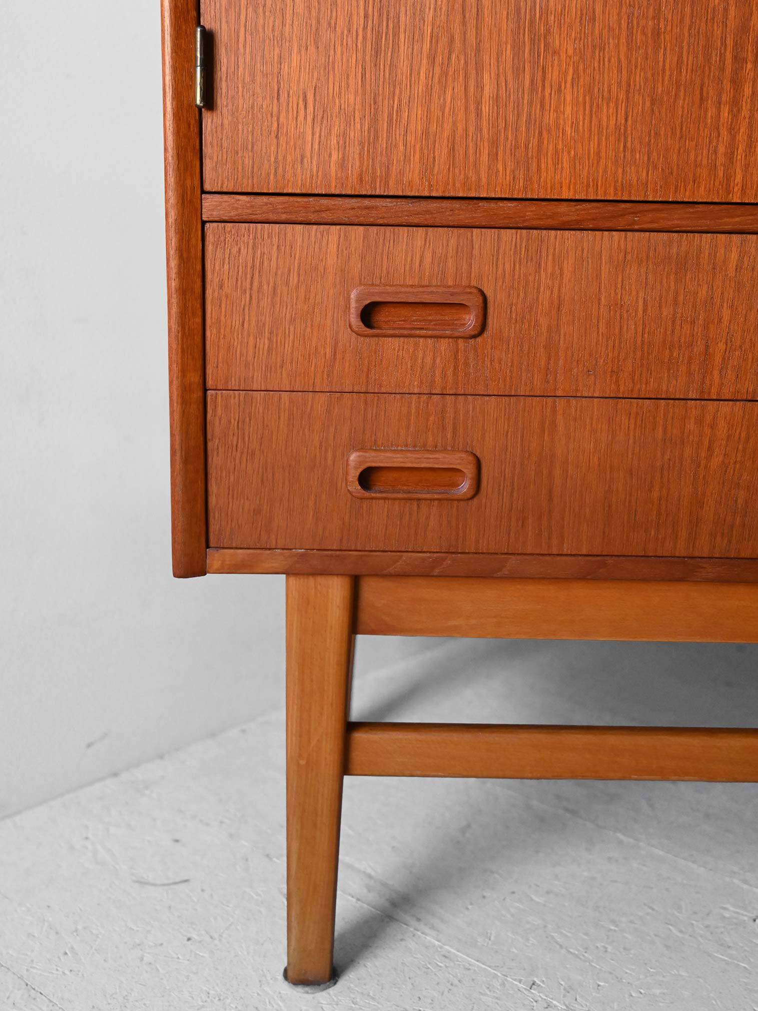 Scandinavian teak highboard