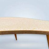 Kindey Shaped Coffee Table with Mosaic Tiles