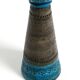 1960s Rimini Blue ceramic table lamp by Aldo Londi for Bitossi Italy