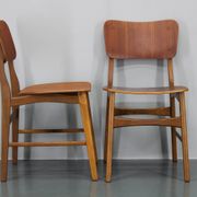 1960s Ib Kofod Larsen Set of 4 dining Chairs in Teak Finish, Denmark