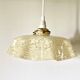 Clichy yellow beige glass draped pendant light