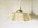 Clichy yellow beige glass draped pendant light