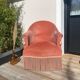 Fauteuil crapaud rose