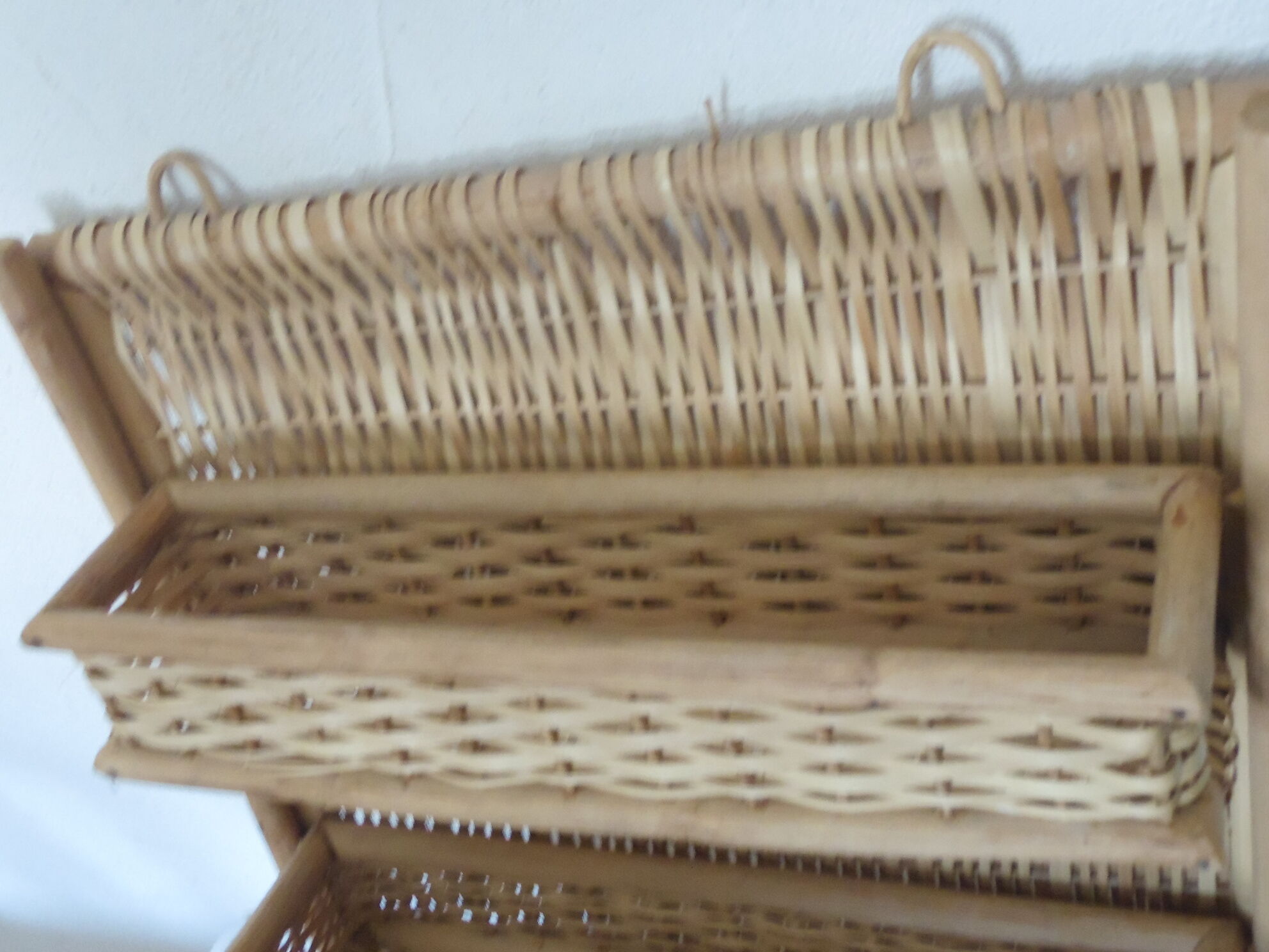 Shelf wall wicker and rattan 60