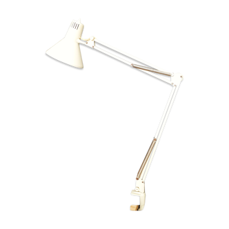 Architect's articulated lamp - 2 arms - Beige lacquered metal - 1960