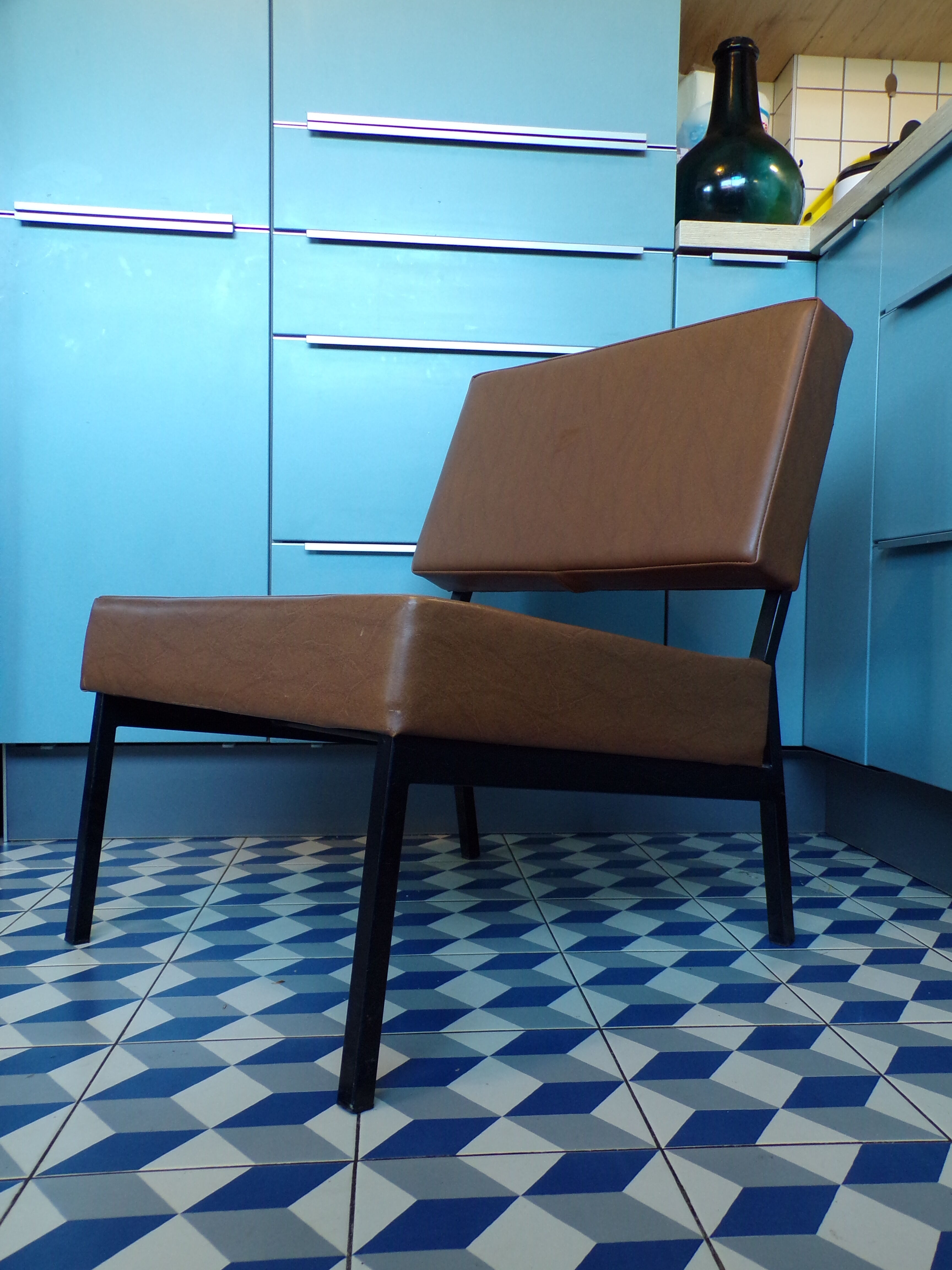 Vintage skai armchair