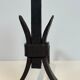 Pair of modernist wrought iron fire dogs
