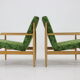 Pair of beech armchairs by ton ,czechoslovakia, 1960