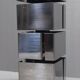 Curtis Jere vintage design lamp base "Building" chrome steel 1970s