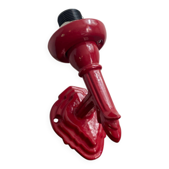 Enamelled cast iron wall light