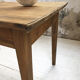 Table de ferme en pin et chêne