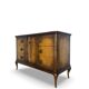 Commode italienne en placage et bois massif de noyer, années 1940-1950