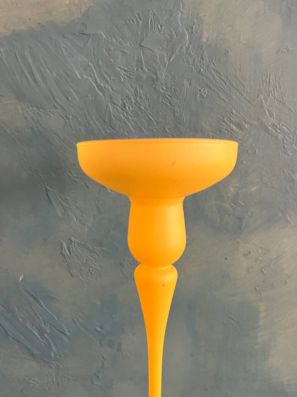 Glass candlestick