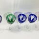 Set of 5 Rhine Roemer wine glasses in Saint-Louis crystal model Monaco