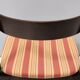 Vintage Set of Six Walnut Chairs by Gianfranco Frattini for Cassina with Stripe Patterned Orange Fab