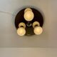 Lampe murale ou plafonnier pour salle de bain par Bath, années 1970