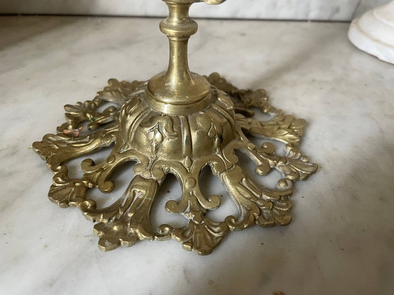 Victorian brass candlestick