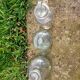 Set of 3 retro glass bottles