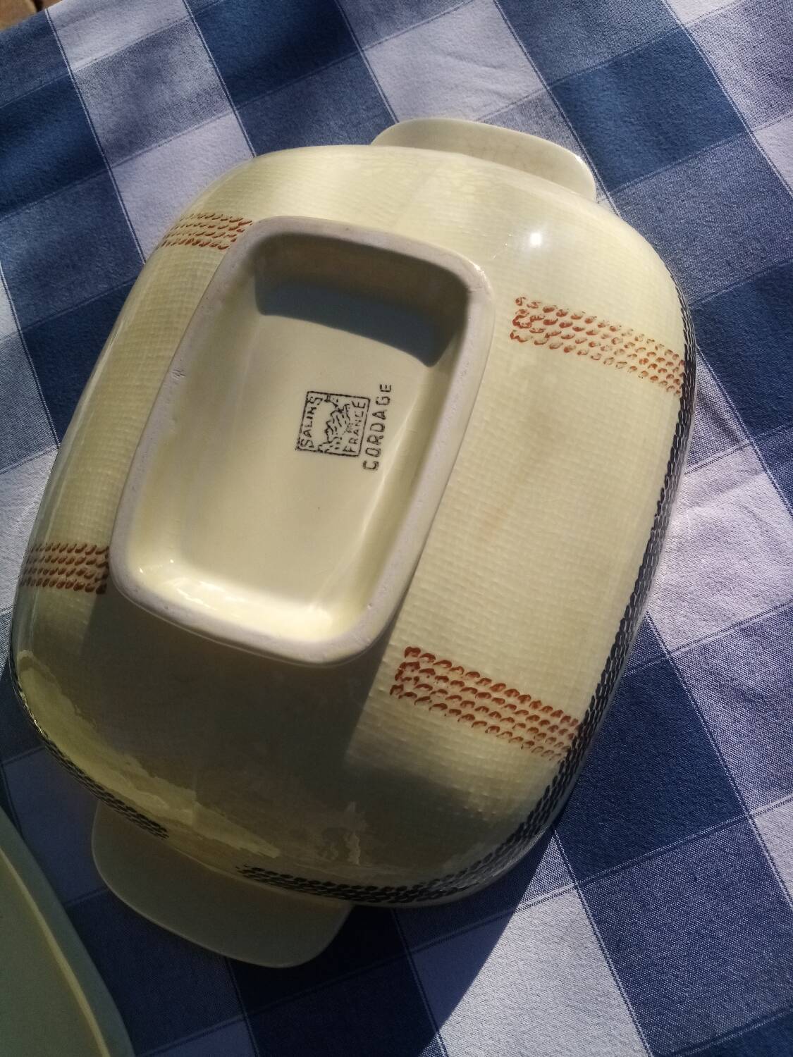 Salins earthenware vegetable tureen