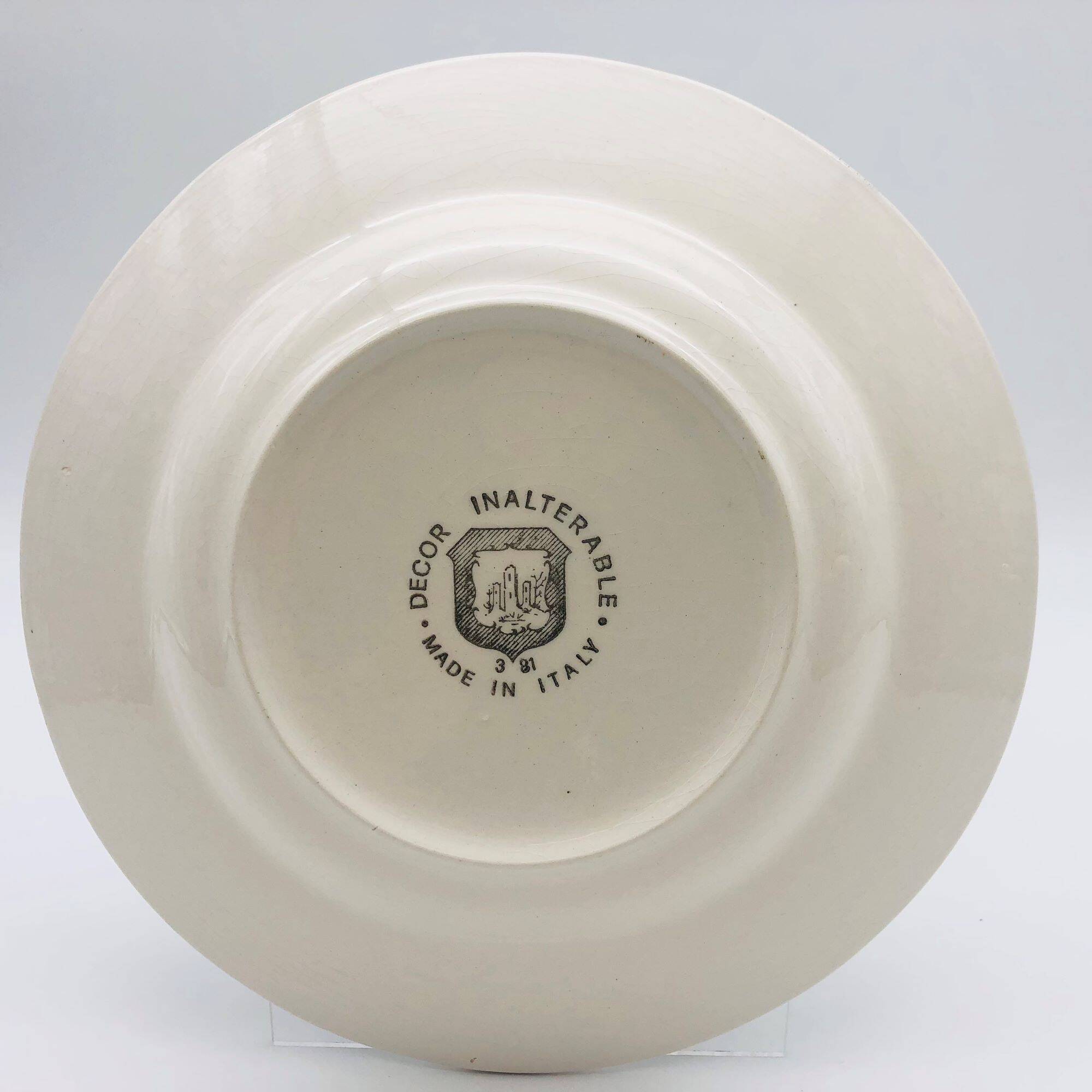 6 vintage blue soup plates “Toile de Jouy patterns”