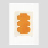 Painting on paper - NUX - painting signed Eawy