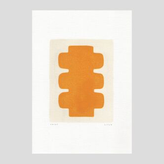 Painting on paper - NUX - painting signed Eawy