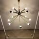 Vintage Sputnik chandelier or suspension in Stilnovo brass