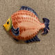 Set of two ceramic fish