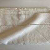 Drap en toile de lin 1960 linge de réserve 1 pers