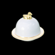 Silver-grey butter dish porcelain Limoges