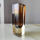 Amber Murano glass soliflore vase Sommerso 1970